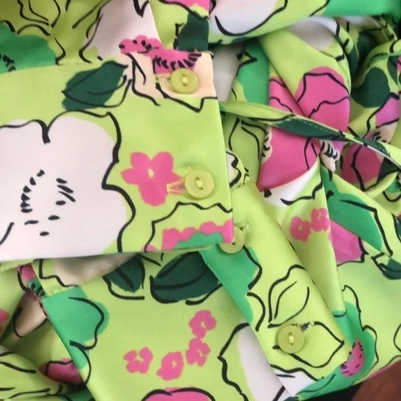 Zara | Floral Cropped Wrap Top, Size S - Picture 7 of 7